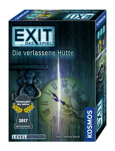 EXIT, Das Spiel – Die verlassene Hütte, Kennerspiel des Jahres 2017