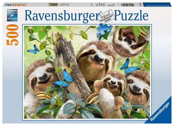 Puzzle Ravensburger Faultier Selfie 500 Teile